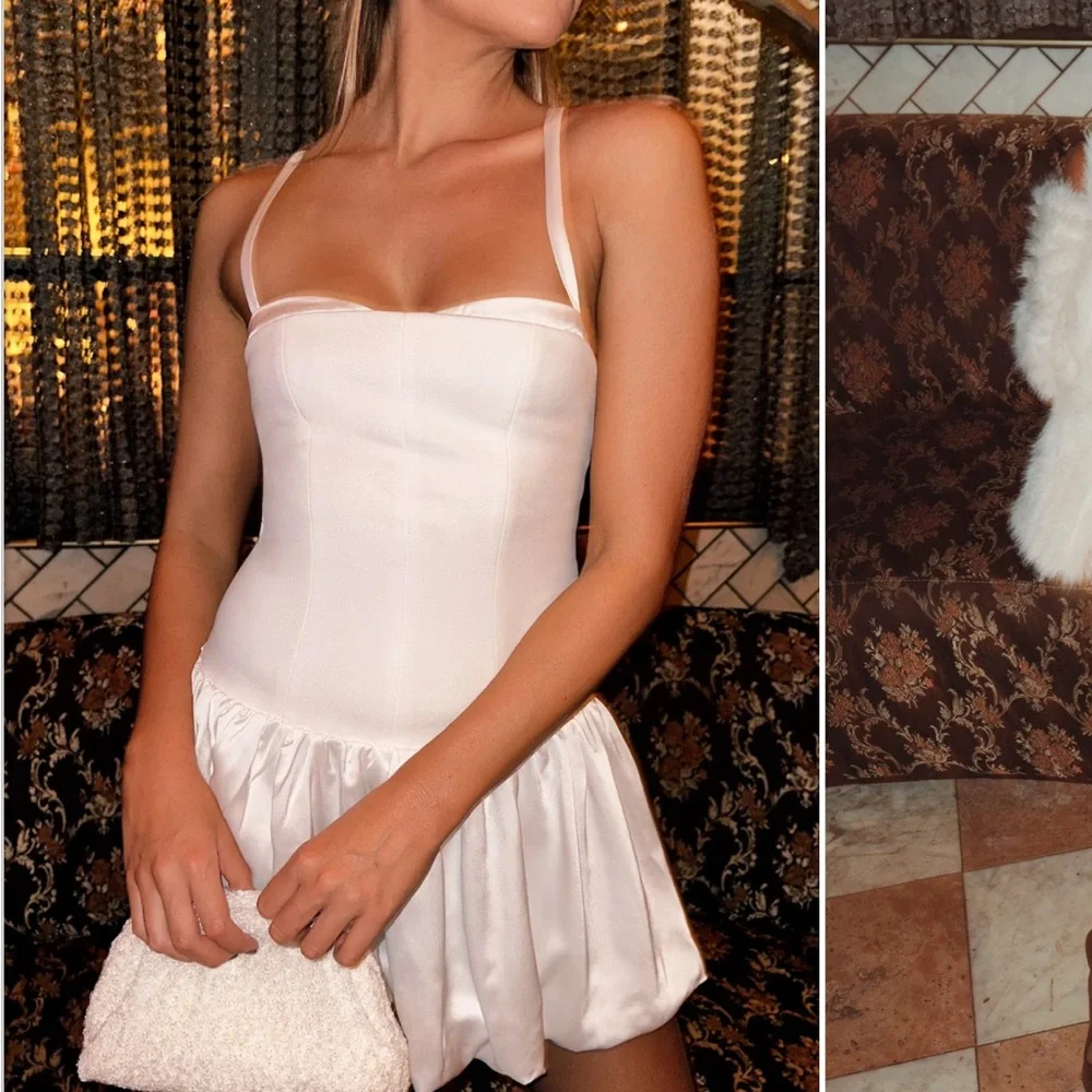 Show Me Your MuMu White Mini Dress - Picture 2 of 5